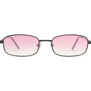 Narrow Rectangle 80s 90s Skinny Sunglasses SJ1187 Pink